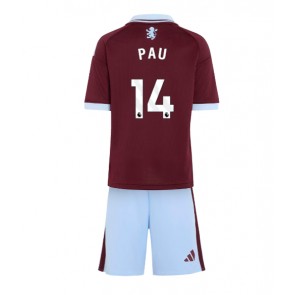 Aston Villa Pau Torres #14 Hemmaställ Barn 2026-27 Kortärmad (+ Korta byxor)